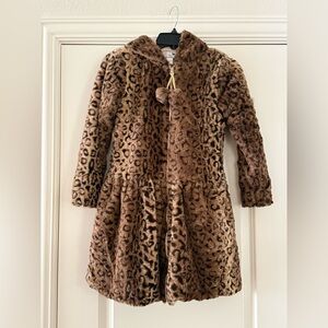 Girls Boutique Widgeon Leopard Fur Coat